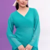 Sea Green Long Maxi Dress - FLAIR 14 [Drizzle] - Image 4