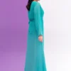 Sea Green Long Maxi Dress - FLAIR 14 [Drizzle] - Image 2